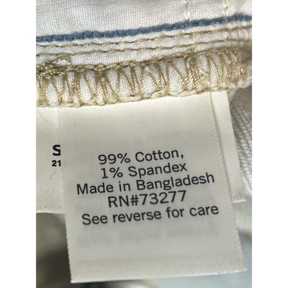 SO Super High Rise Wide Leg Jeans 13/31W Light Wash Distressed Casual Minimalist - Picture 9 of 14